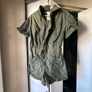 Levi's Green Women's Utility Jumpsuit